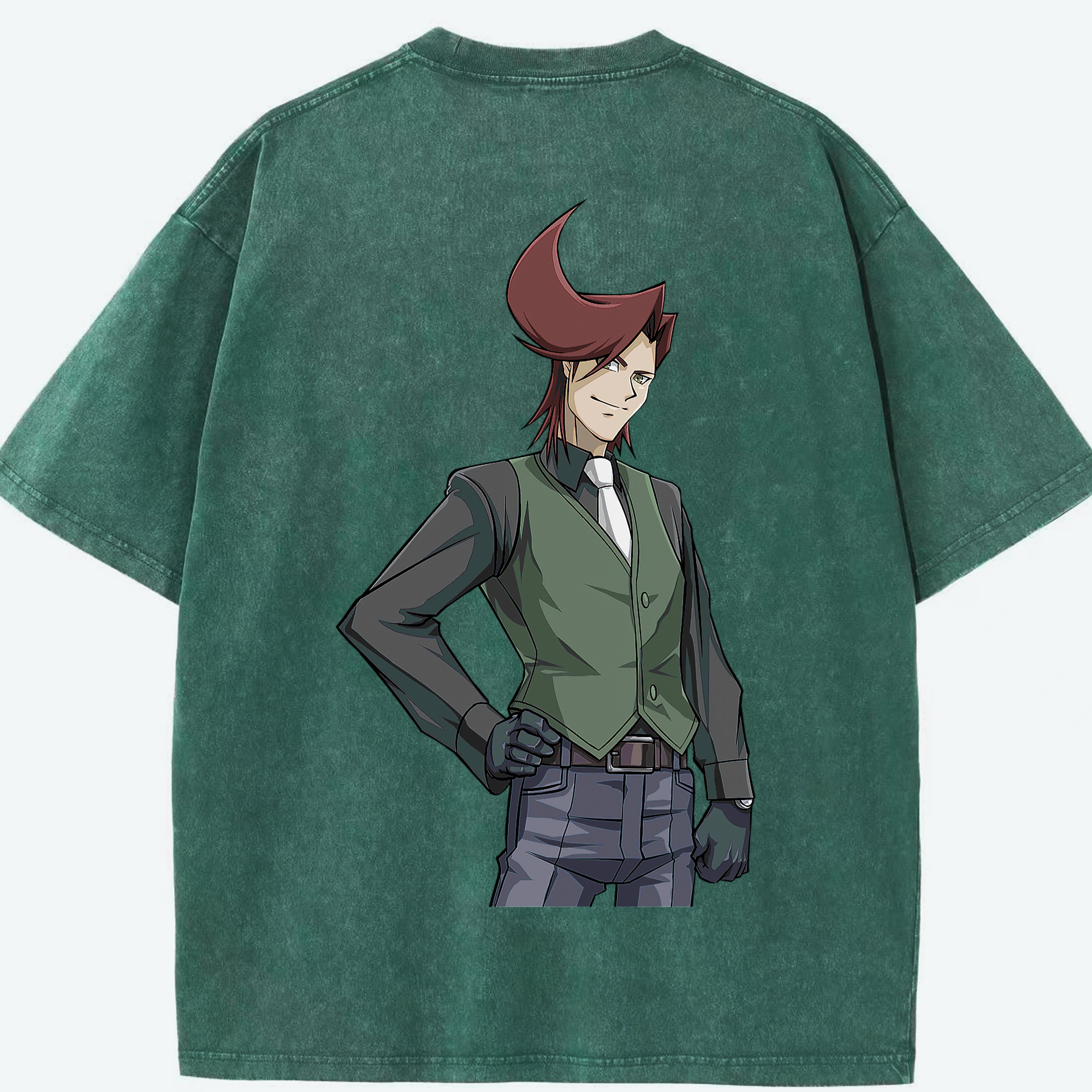 （画像用） 遊☆戯☆王 Yu-Gi-Oh! 綿100% ヴィンテージ風 半袖Tシャツ（背面プリント）